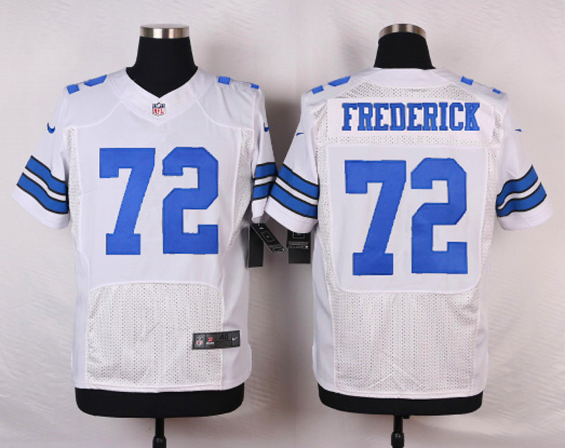 Nike NFL Dallas Cowboys #72 Frederick White Elite Jersey