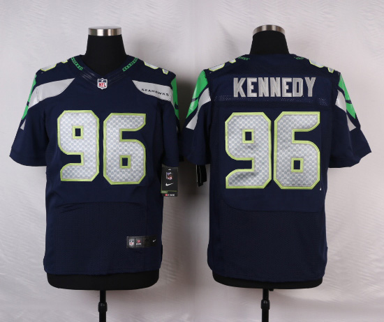 NFL Seattle Seahawks #95 Kennedy D.Blue Elite Jersey