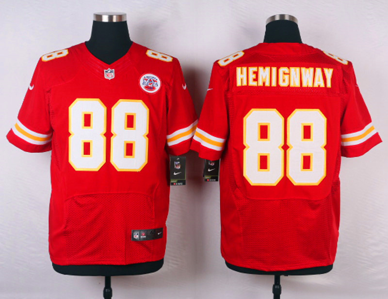 Nike NFL Kansas City Chiefs #88 Hemignway Red Elite Jersey