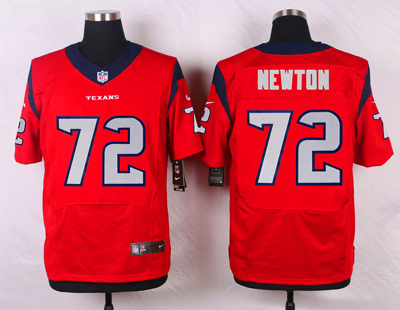 Nike Houston Texans #72 Newton Red Elite Jersey