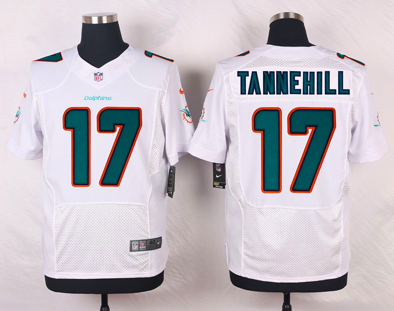 Nike NFL Miami Dolphins #17 Tannenill White Elite Jersey