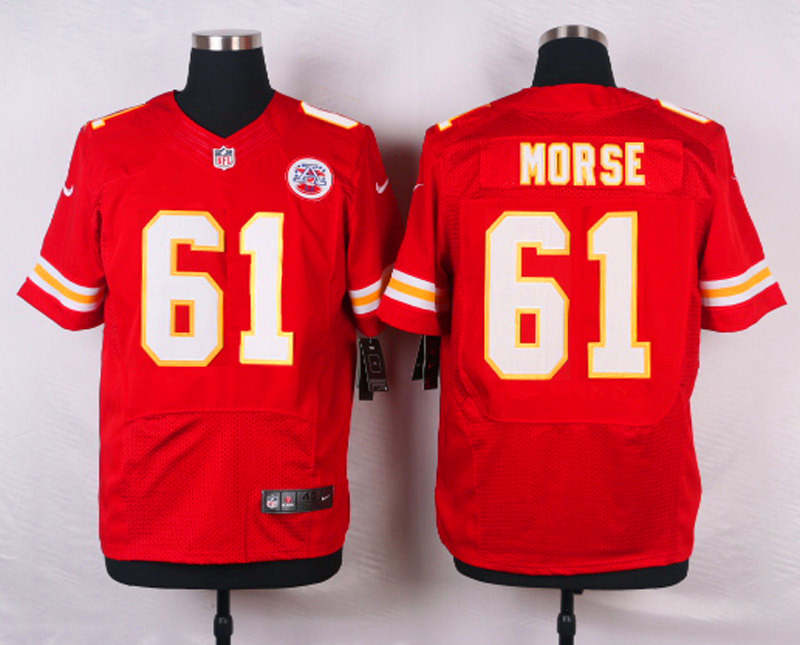 Nike NFL Kansas City Chiefs #61 Morse Red Elite Jersey