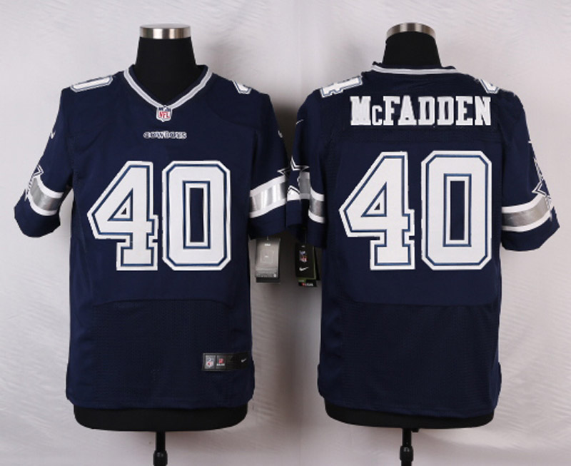 Nike NFL Dallas Cowboys #40 McFadden Blue Elite Jersey