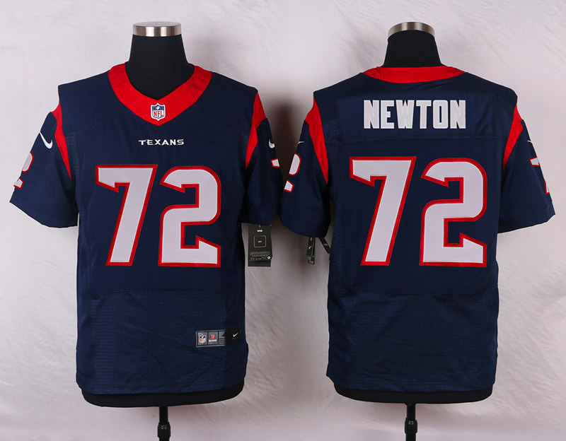 Nike Houston Texans #72 Newton Blue Elite Jersey