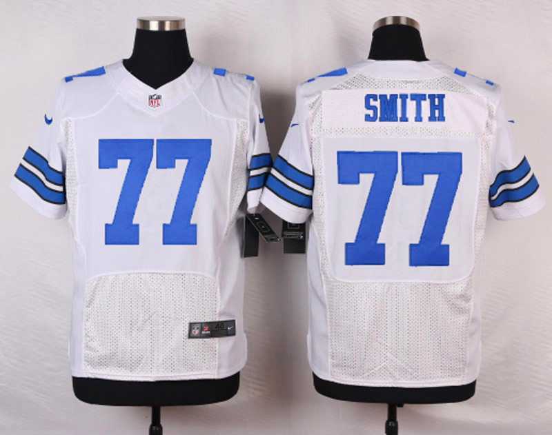 Nike NFL Dallas Cowboys #77 Smith White Elite Jersey