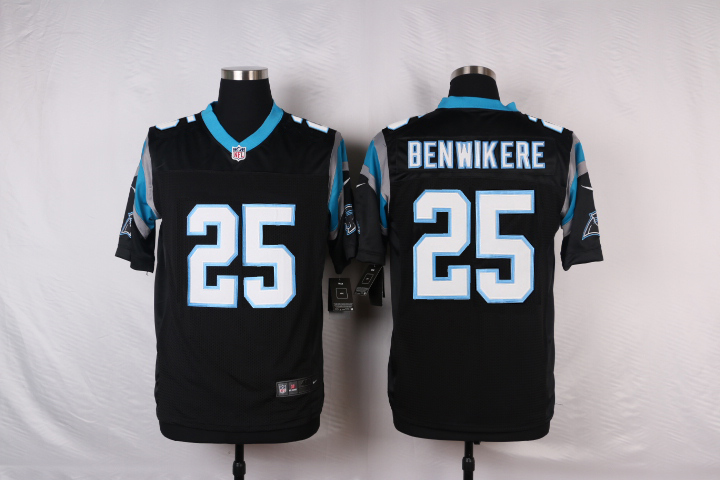 Nike NFL Carolina Panthers #25 Benwikere Black Elite Jersey