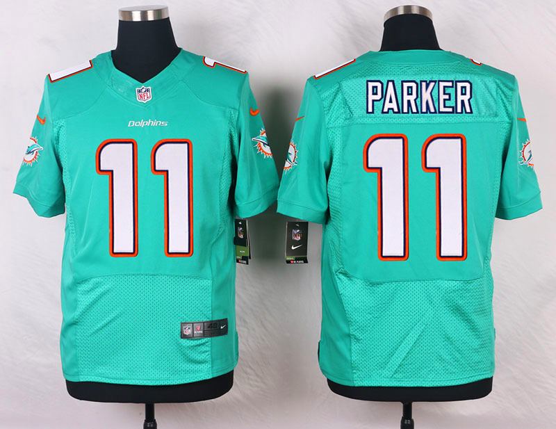 Nike NFL Miami Dolphins #11 Parker Green Elite Jersey