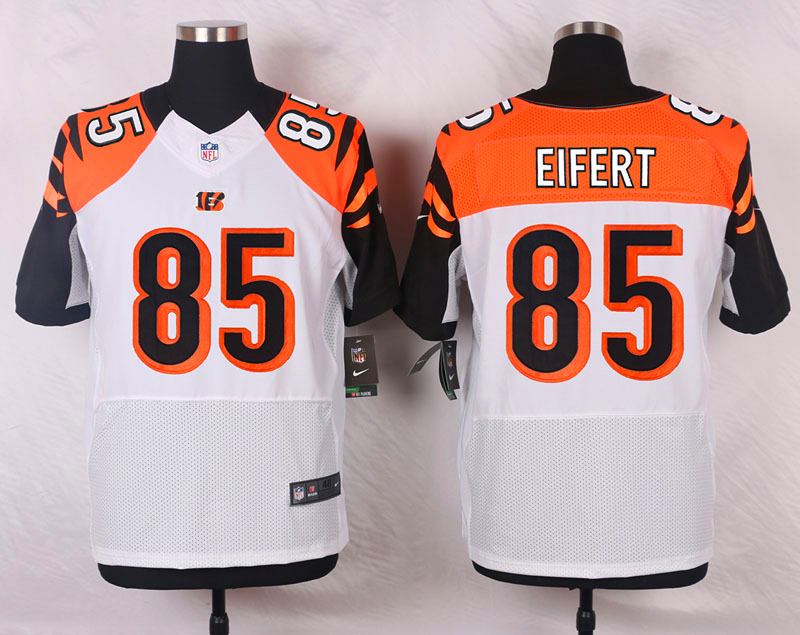 Nike NFL Cincinnati Bengals #85 Eifert White Elite Jersey