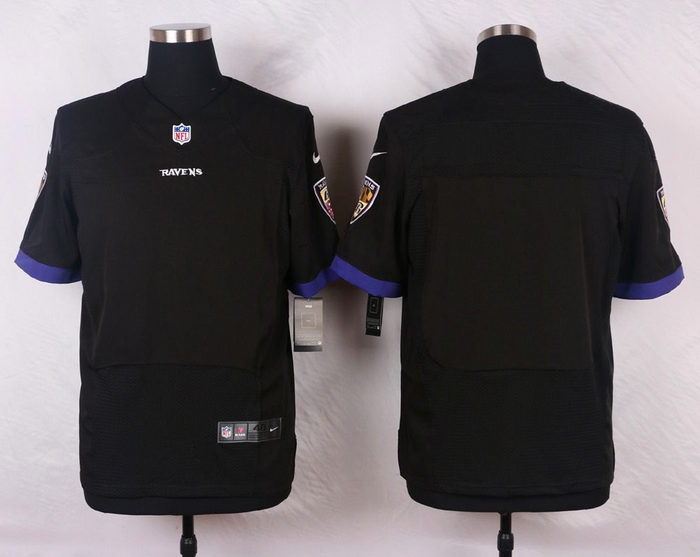 Nike NFL Baltimore Ravens Blank Black Elite Jersey