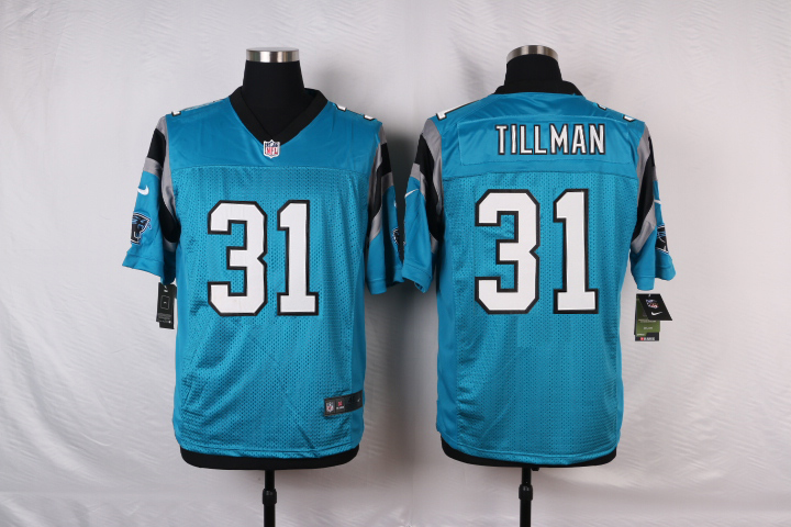 Nike NFL Carolina Panthers #31 Tillman Blue Elite Jersey