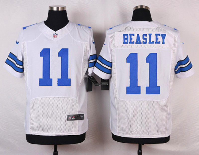 Nike NFL Dallas Cowboys #11 Beasley White Elite Jersey