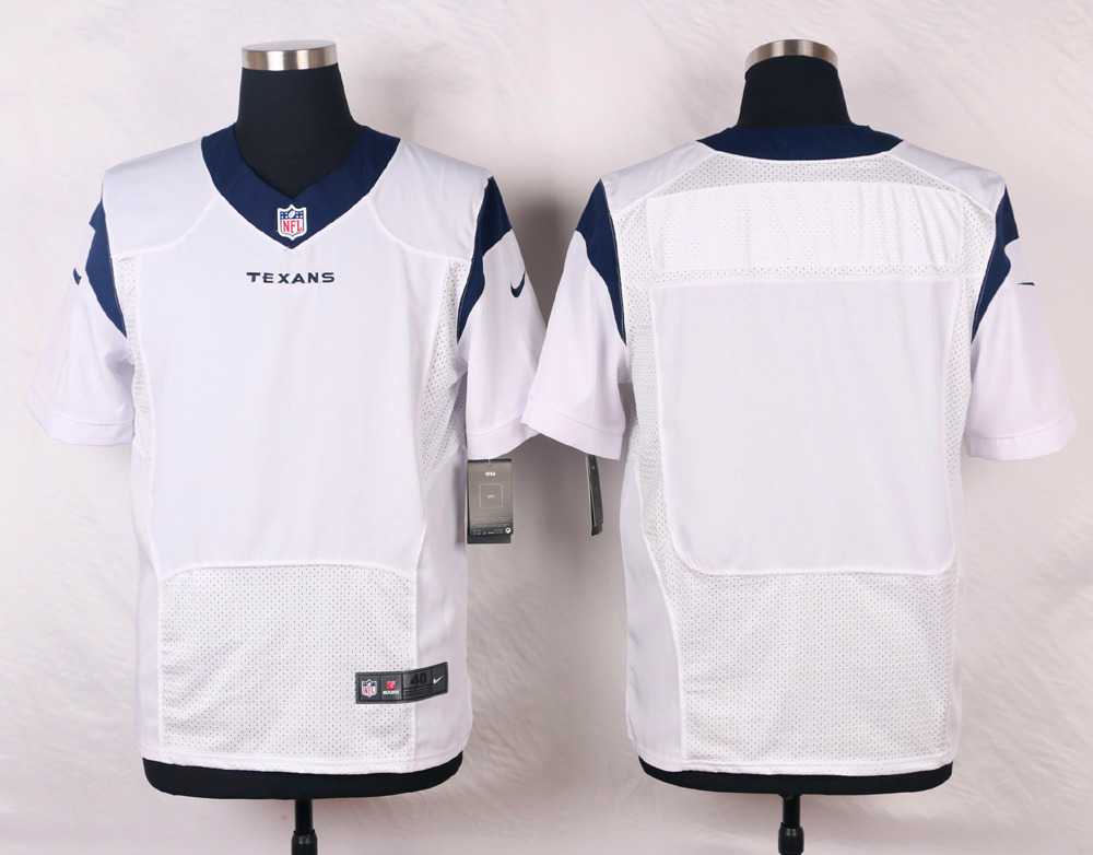 Nike Houston Texans Blank White Elite Jersey