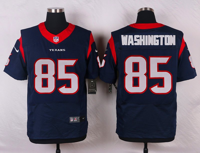 Nike Houston Texans #85 Washington Blue Elite Jersey