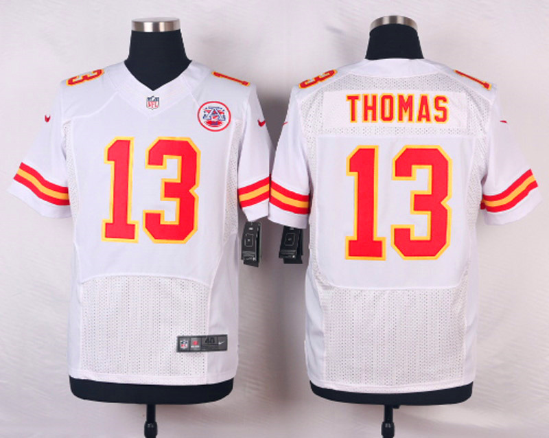 Nike NFL Kansas City Chiefs #13 Thomas White Elite Jersey