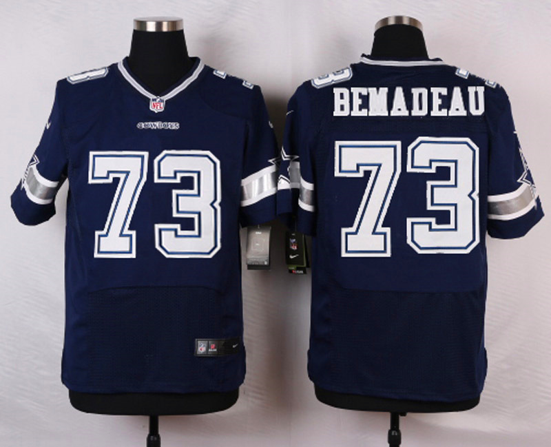 Nike NFL Dallas Cowboys #73 Bemadeau Blue Elite Jersey