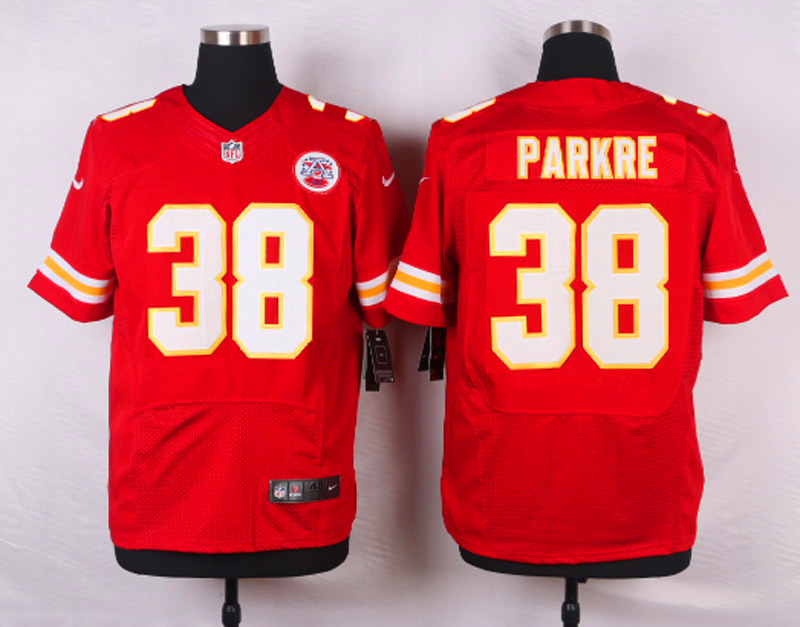 Nike NFL Kansas City Chiefs #38 Parkre Red Elite Jersey