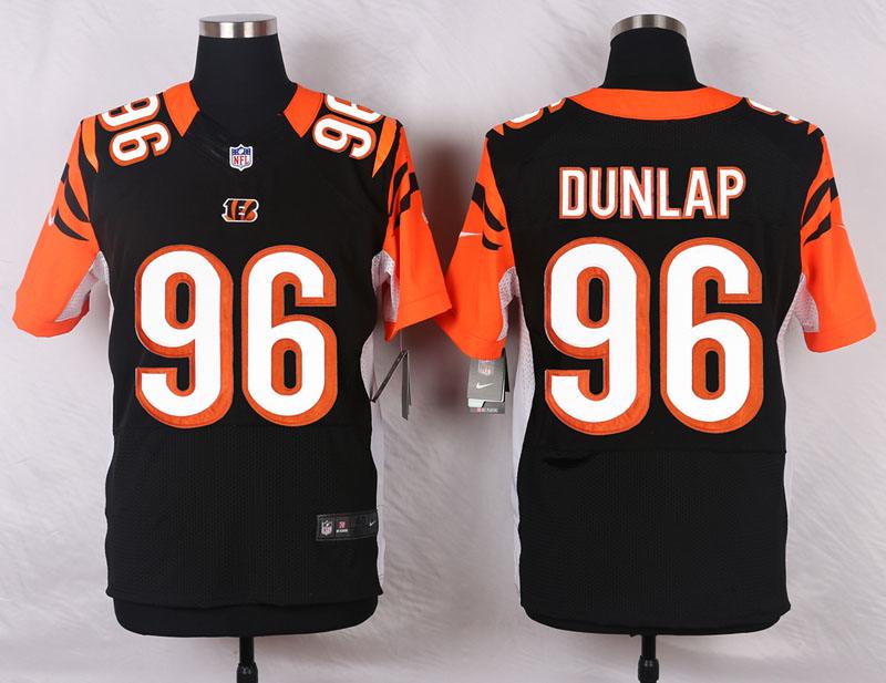 Nike NFL Cincinnati Bengals #96 Dunlap Black Elite Jersey