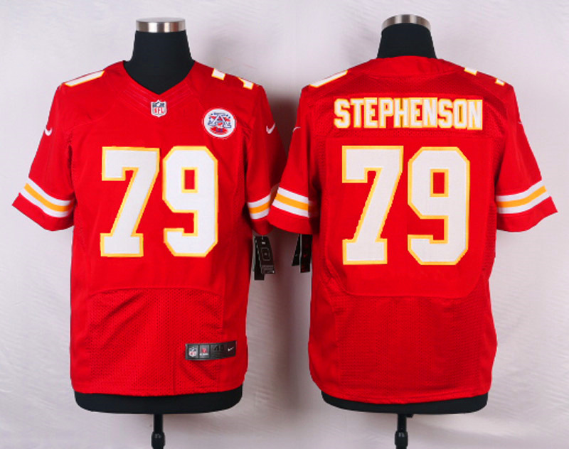 Nike NFL Kansas City Chiefs #79 Stephenson Red Elite Jersey