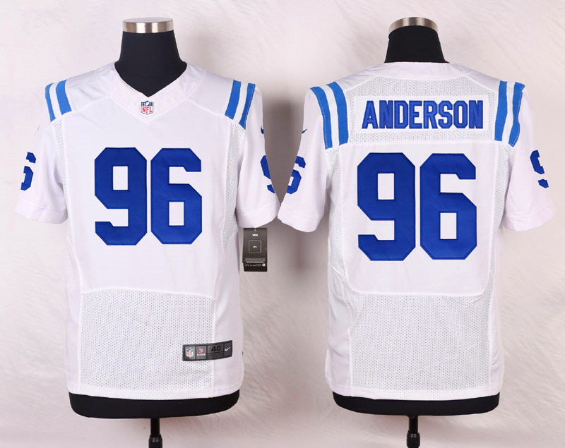 Nike NFL Indianapolis Colts #96 Anderson White Elite Jersey