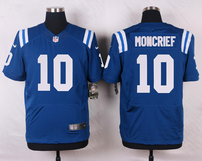 Nike NFL Indianapolis Colts #10 Moncrief Blue Elite Jersey