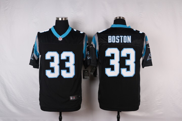 Nike NFL Carolina Panthers #33 Boston Black Elite Jersey