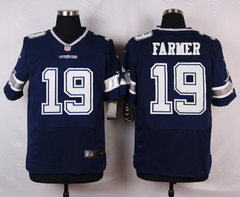 Nike NFL Dallas Cowboys #19 Farmer Blue Elite Jersey