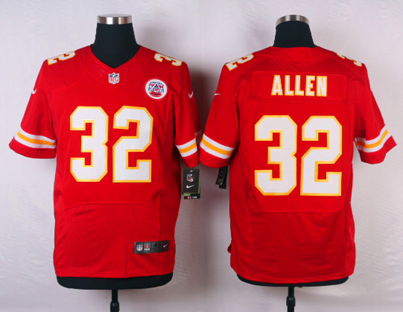 Nike NFL Kansas City Chiefs #32 Allen Red Elite Jersey