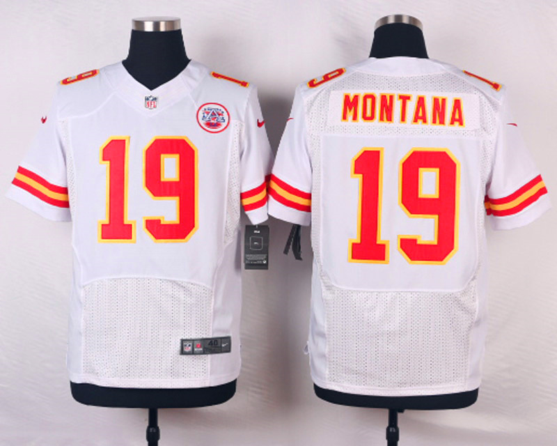 Nike NFL Kansas City Chiefs #19 Montana White Elite Jersey