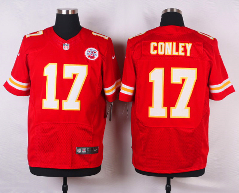 Nike NFL Kansas City Chiefs #17 Conley Red Elite Jersey