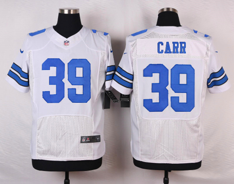 Nike NFL Dallas Cowboys #39 Carr White Elite Jersey