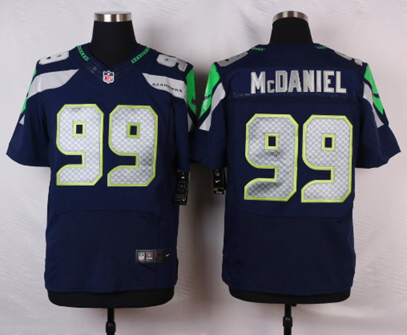 NFL Seattle Seahawks #99 McDaniel D.Blue Elite Jersey