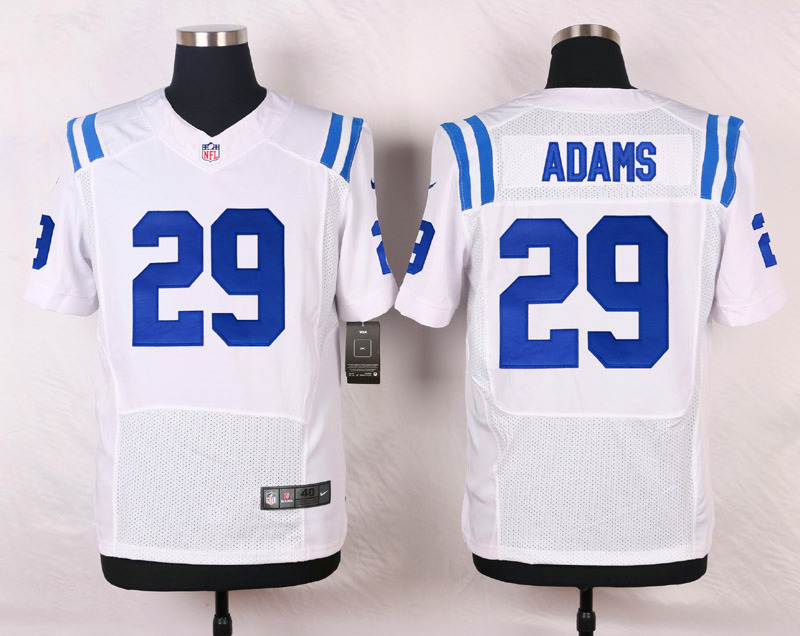 Nike NFL Indianapolis Colts #29 Adams White Elite Jersey