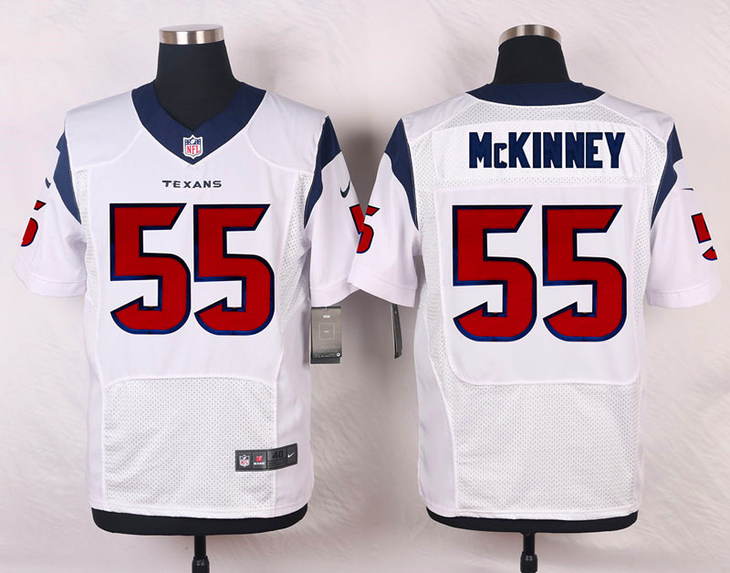 Nike Houston Texans #55 McKinney White Elite Jersey