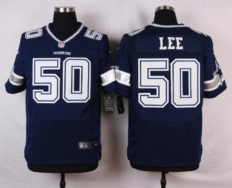 Nike NFL Dallas Cowboys #50 Lee Blue Elite Jersey