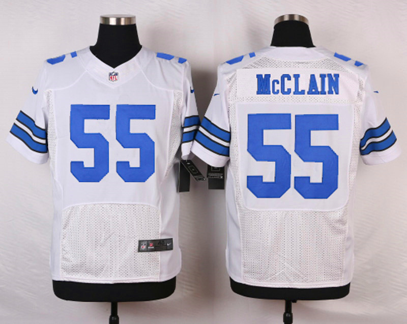 Nike NFL Dallas Cowboys #55 McClain White Elite Jersey