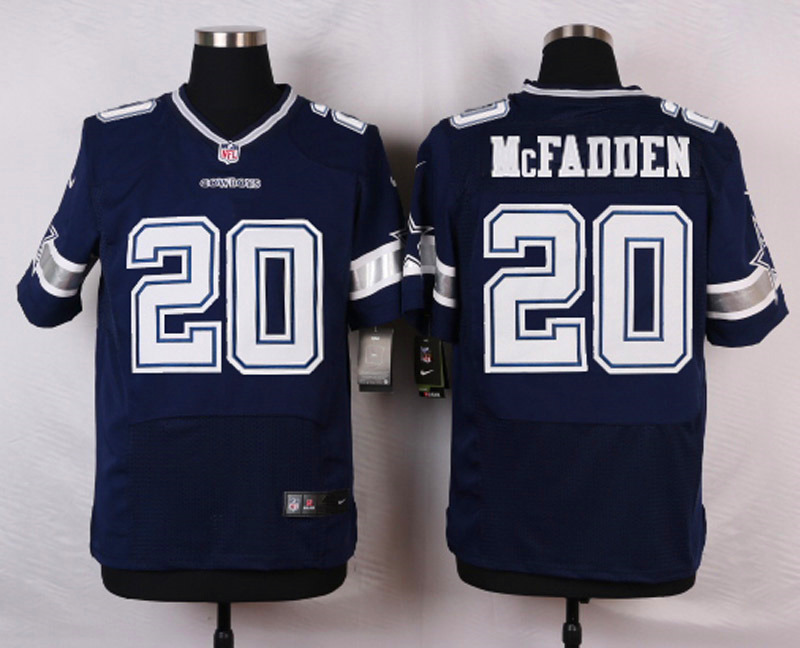 Nike NFL Dallas Cowboys #20 McFadden Blue Elite Jersey