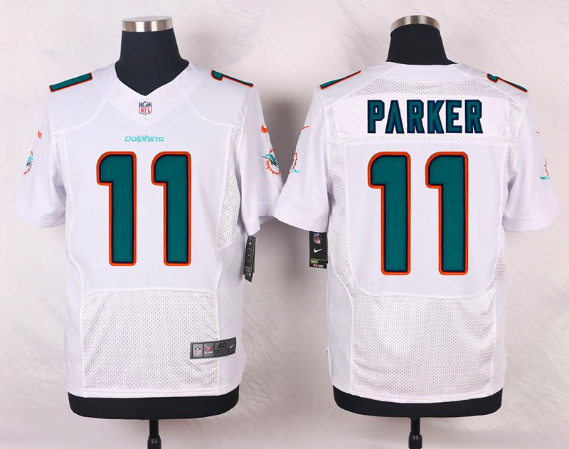 Nike NFL Miami Dolphins #11 Parker White Elite Jersey