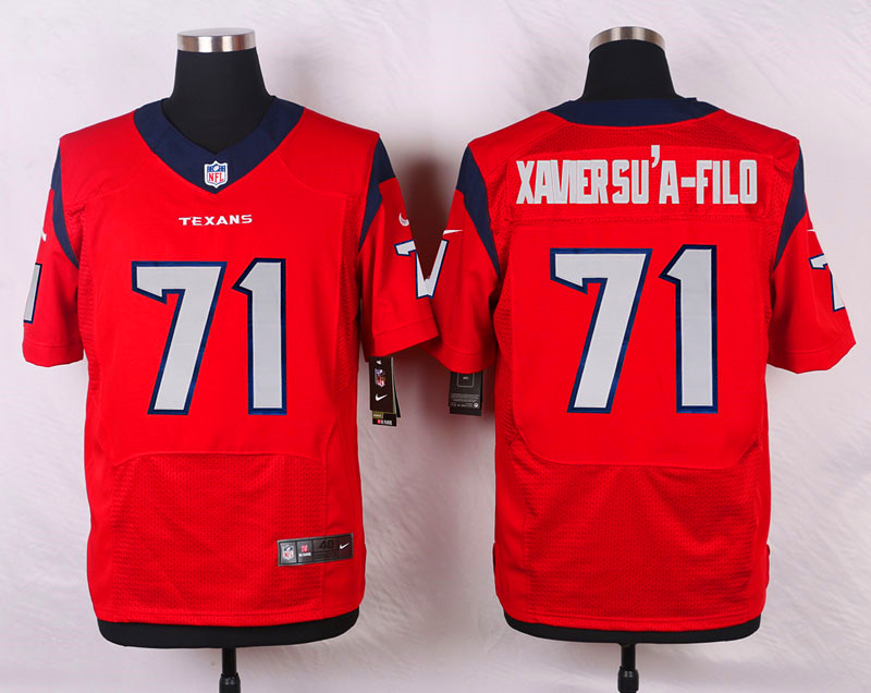 Nike Houston Texans #71 Xaver Sau-Fild White Elite Jersey