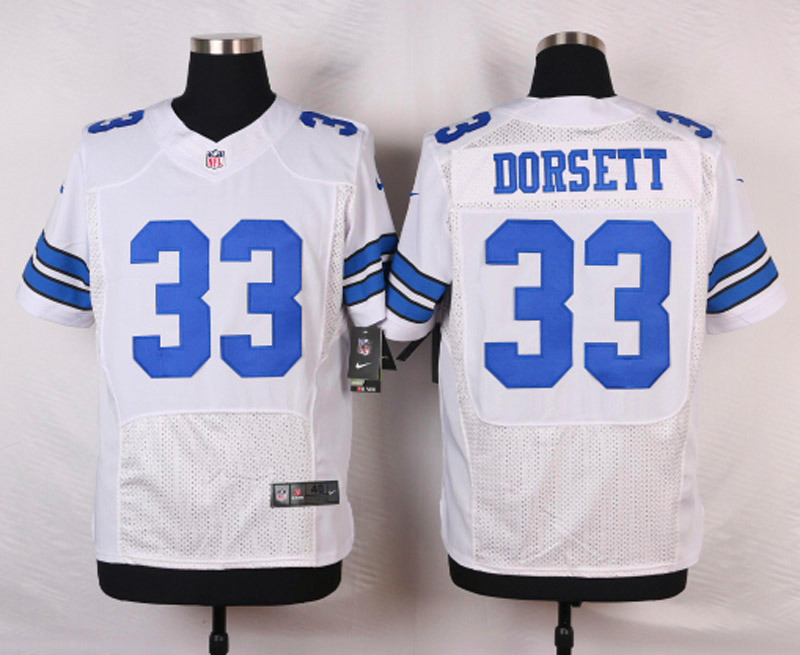 Nike NFL Dallas Cowboys #33 Dorsett White Elite Jersey