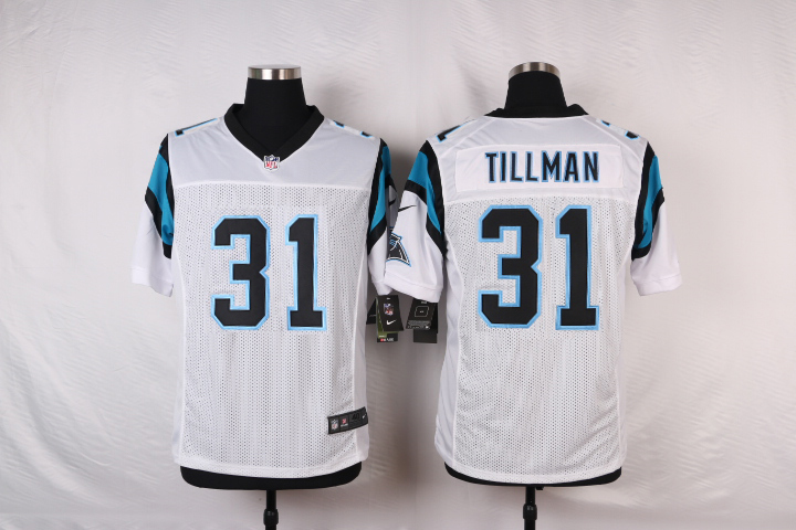 Nike NFL Carolina Panthers #31 Tillman White Elite Jersey