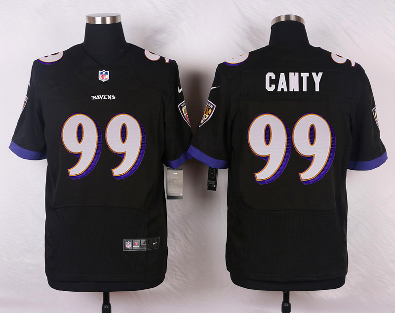 Nike NFL Baltimore Ravens #99 Canty Black Elite Jersey