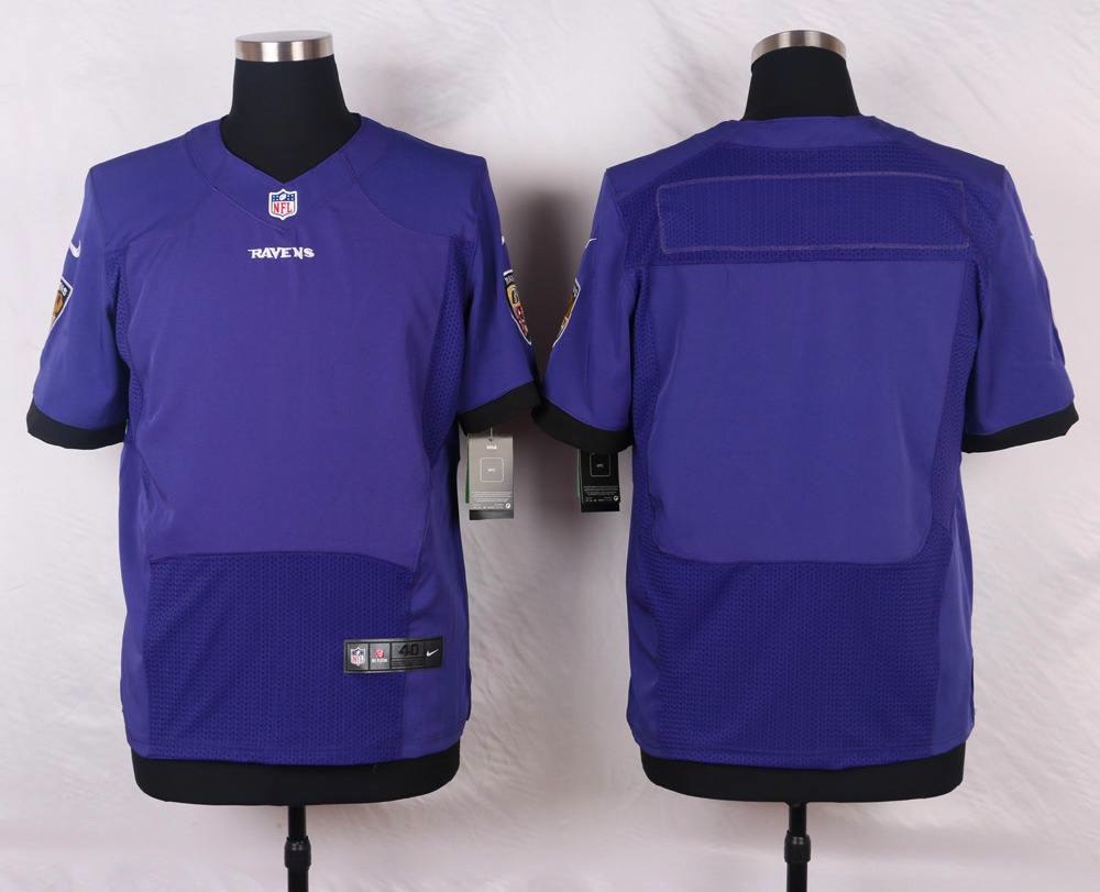 Nike NFL Baltimore Ravens Blank Purple Elite Jersey