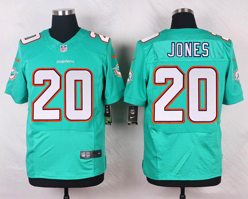 Nike NFL Miami Dolphins #20 Jones Green Elite Jersey