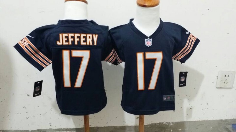 Nike Chicago bears #17 Jeffery Blue Kids Jerseys 2-5T