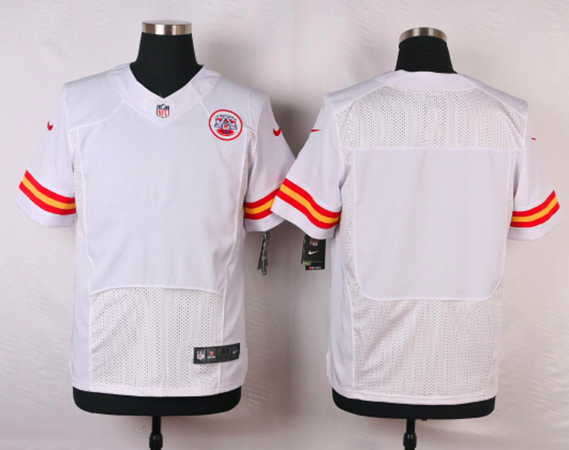 Nike NFL Kansas City Chiefs Blank White Elite Jersey