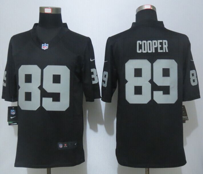 New Nike Oakland Raiders 89 Cooper Black Limited Jerseys