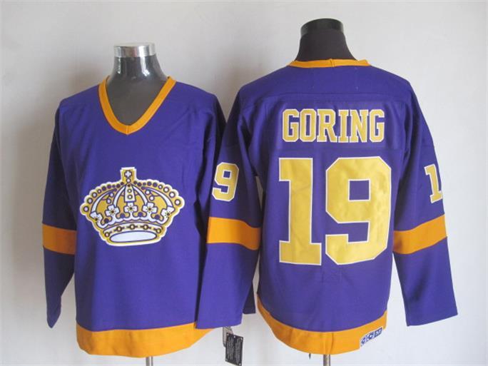NHL Los Angeles Kings #19 Goring Purple Jersey