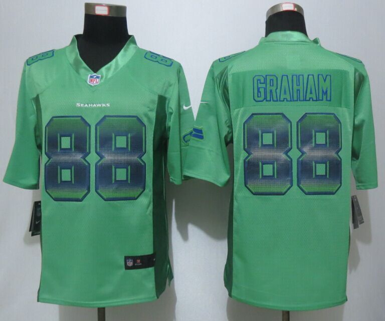 2015 New Nike Seattle Seahawks 88 Graham Green Strobe Limited Jersey