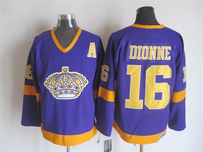 NHL Los Angeles Kings #16 Dionne Purple Jersey with A Patch