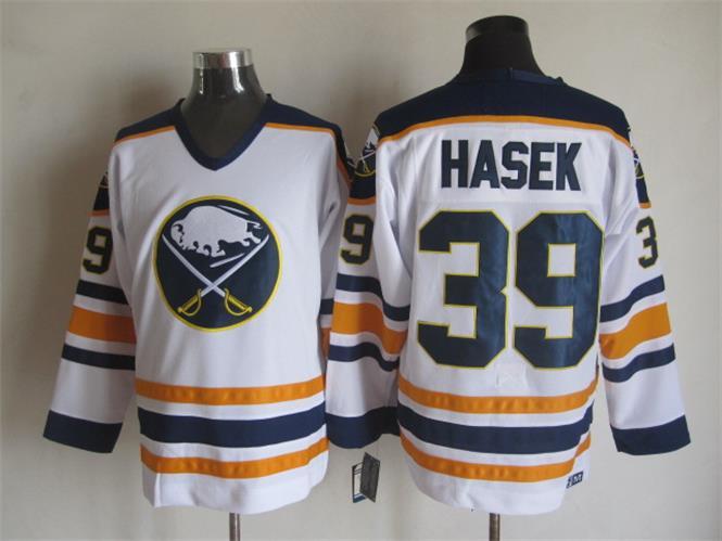 NHL Buffalo Sabres #39 Hasek White New Jersey